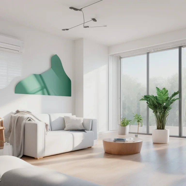 Smartes KI-Klimagerät von Luftorin in modernem Innenraum